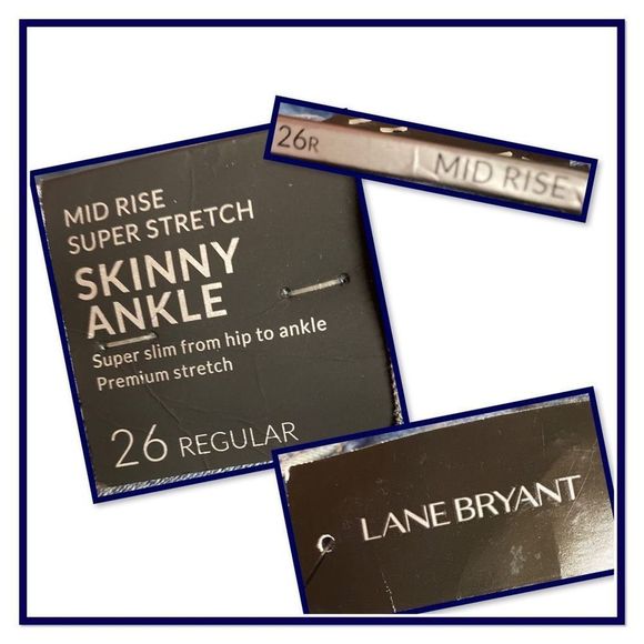 Lane Bryant Size 26R Mid Rise Denim Jeans - Picture 13 of 16